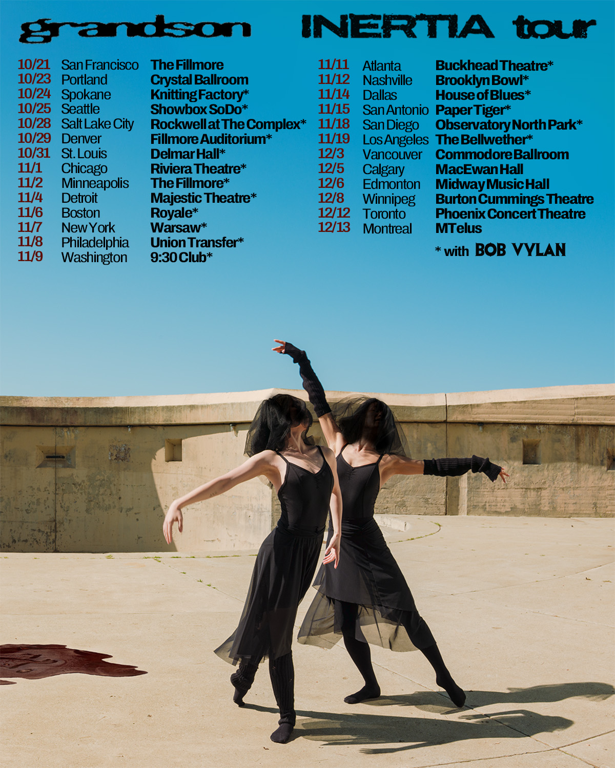 grandson The Inertia Tour Poster 2025-2026